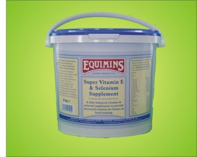 EQUIMINS Super Vitamin E & Selenium dla koni wyczynowych, o dużej zawartości witaminy E -3kg