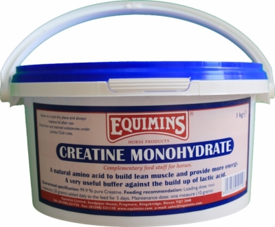 EQUIMINS Creatine Monohydrate - kreatyna - wspomaga budowę masy mięśniowej 1000 g