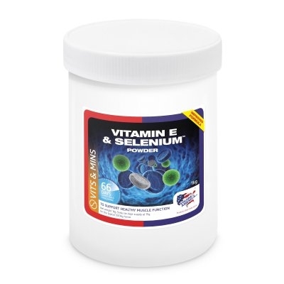 EQUINE AMERICA Vitamin E&Selen 1kg (zapas na 66 dni)