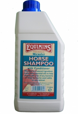 EQUIMINS Microlat Horse Shampoon - szampon antybakteryjny z odżywką 1000 ml