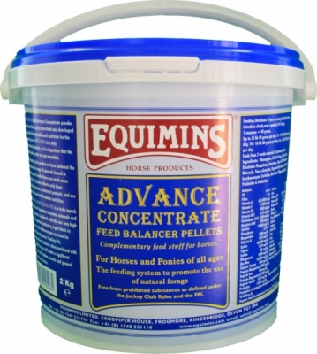 EQUIMINS Advance Complete Pellets - pełnowartościowa, granulowana mieszanka uzupełniająca, bilansująca dietę koni 2 kg