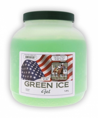 EQUINE AMERICA Green Ice - bardzo wydajny chłodzący żel dla końskich stawów i ścięgien 1,9 kg